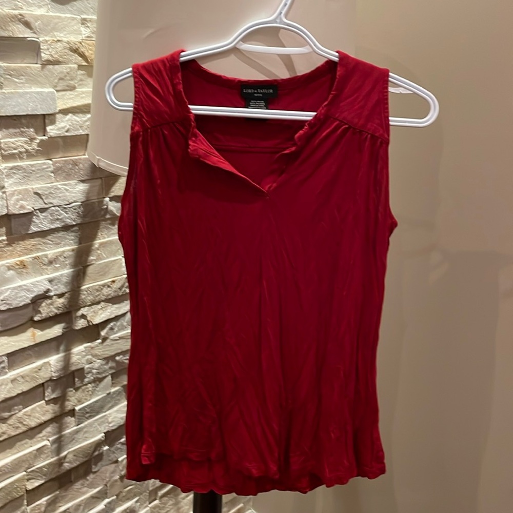 Lord & Taylor Red Tank top